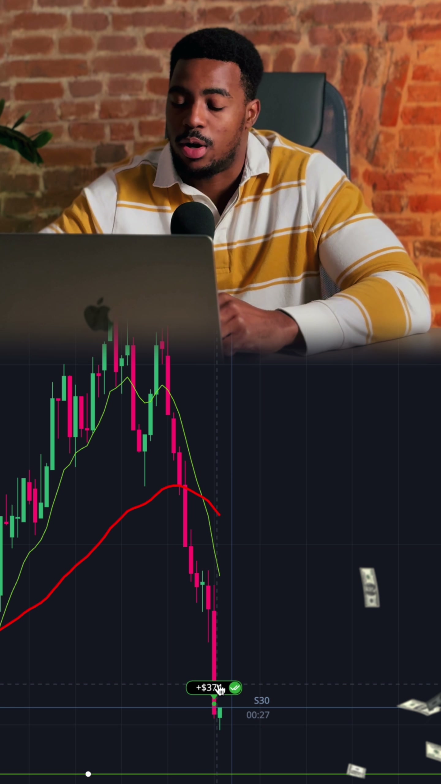 Кадр из проекта Take Profit — рекламный ролик с AI-вступлением