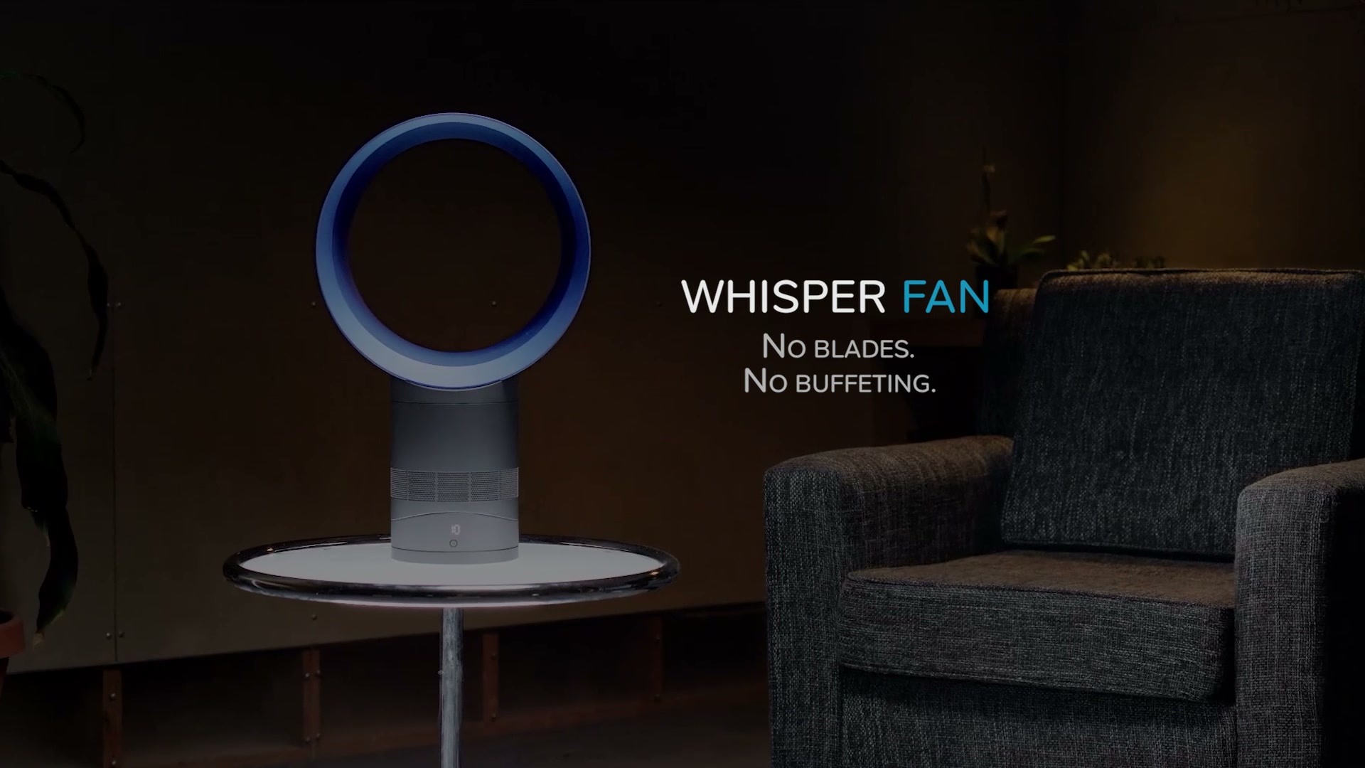 WhisperFan — предметный рекламный ролик — кадр из видео
